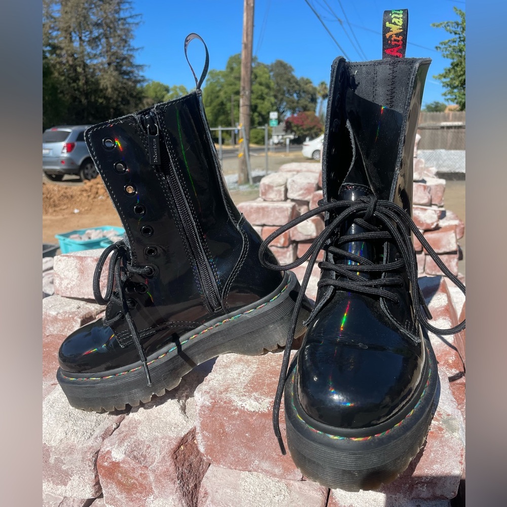 Doc Marten’s Jadon platform holographic boot - Size 7